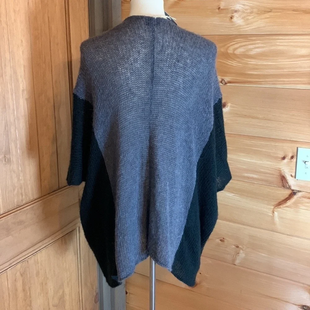 Wooden Ships Hailey Cardi Gunmetal gray and black Medium / Large New